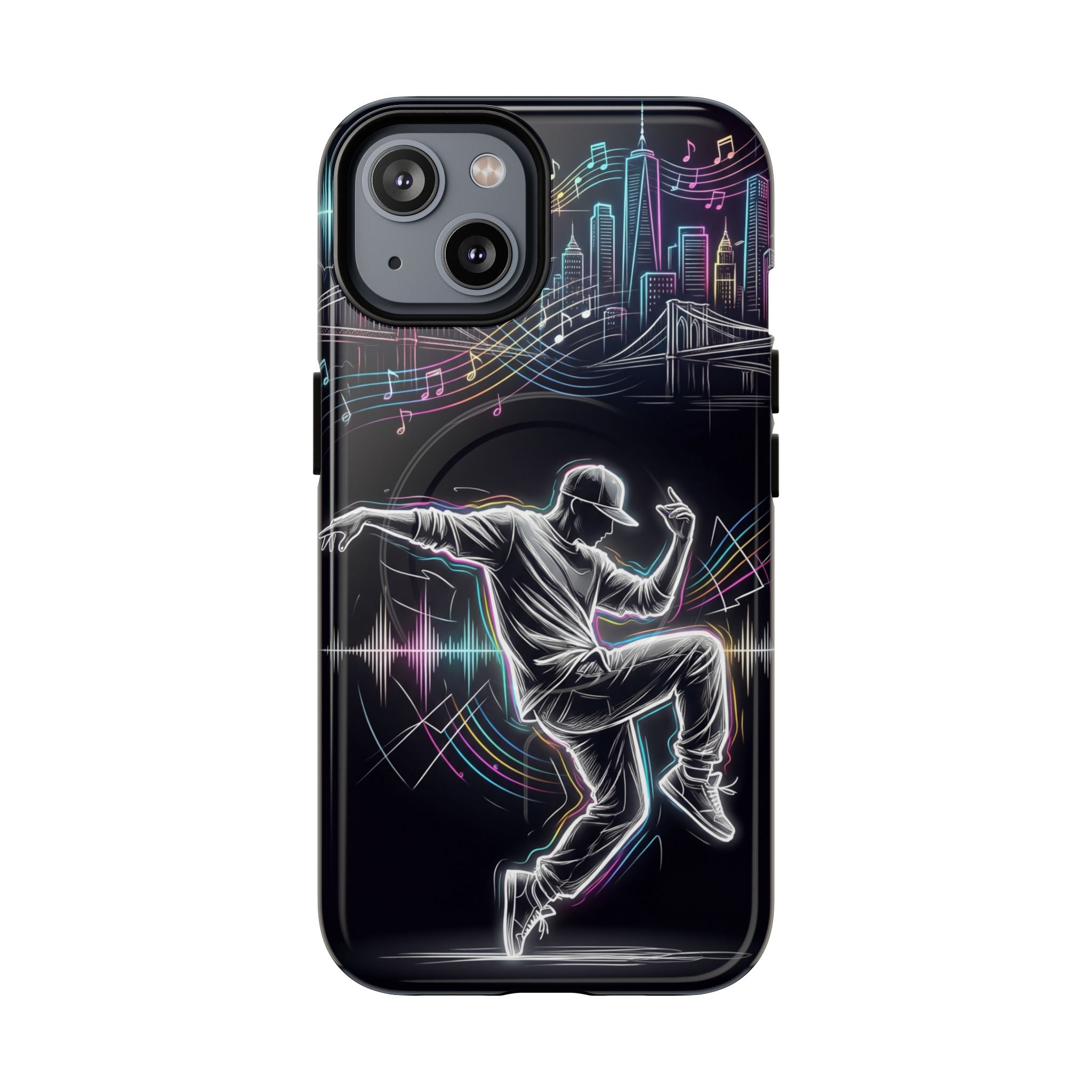 Dancer Neon Skyline MagSafe iPhone Case