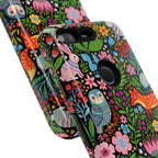 Floral Woodland Google Pixel Phone Case | Colourful Fox & Owl Protective Cover