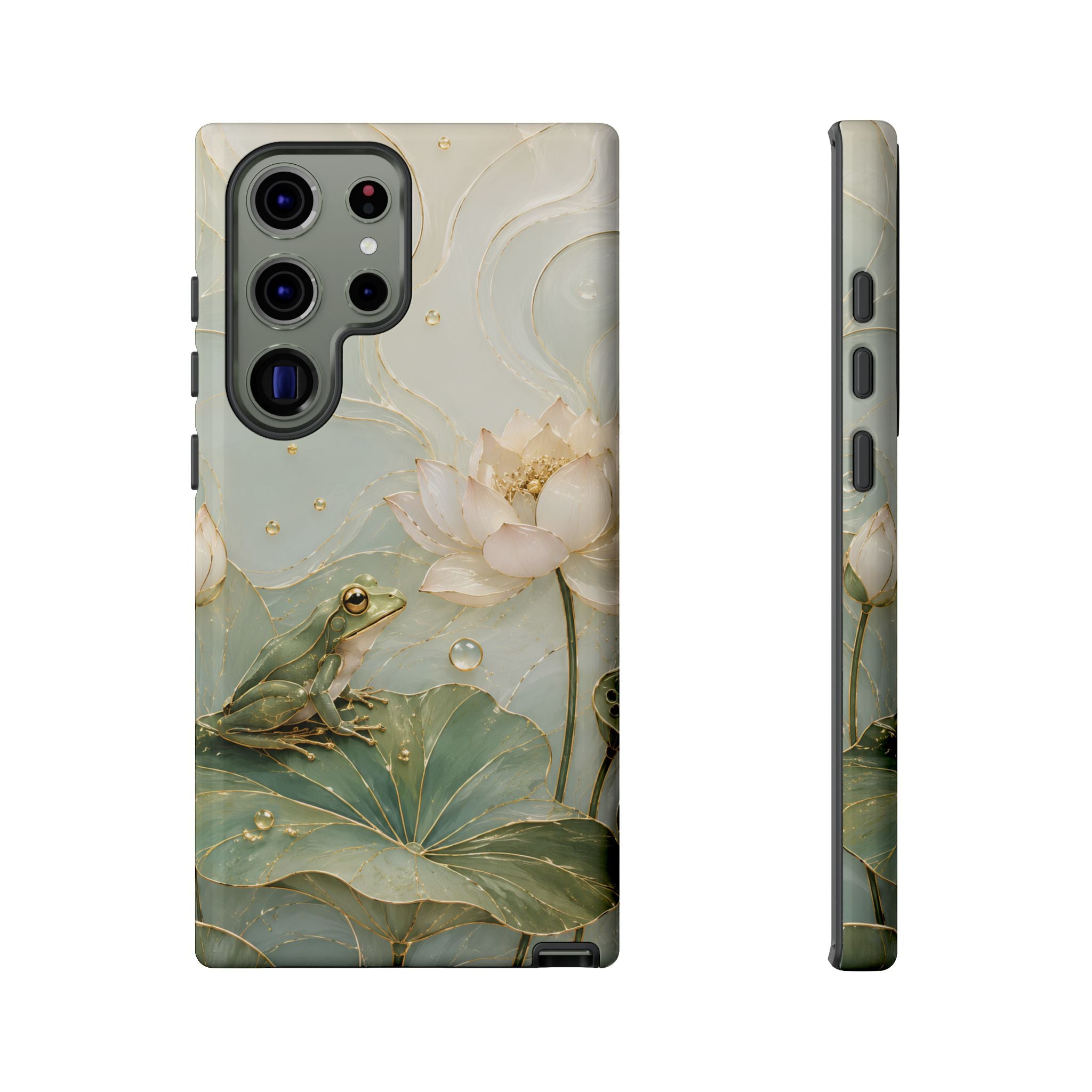 Lotus Frog Samsung Galaxy Phone Case | Water Lily Phone Case