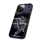 Custodia per iPhone Neon Skyline con Ballerina