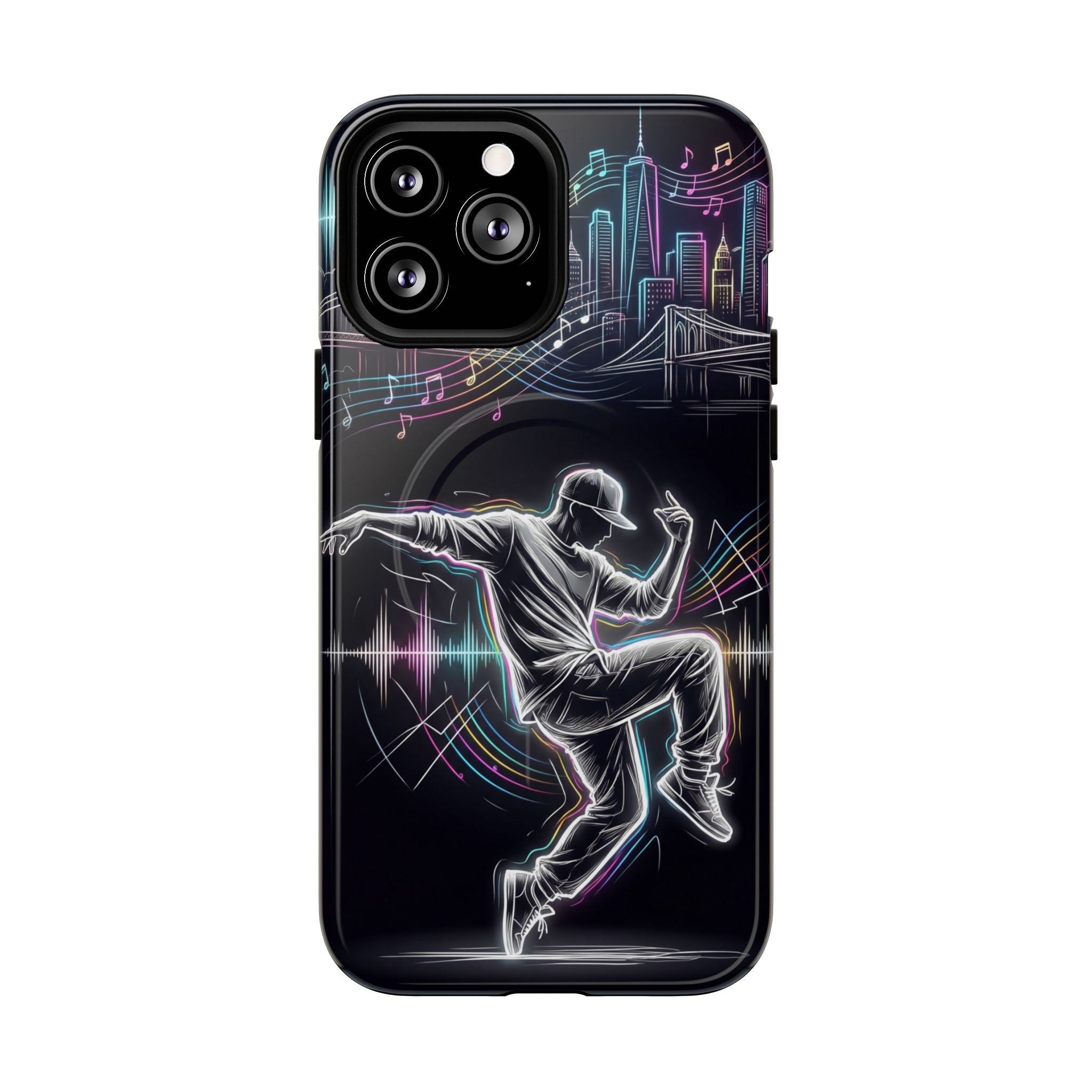 Dancer Neon Skyline MagSafe iPhone Case