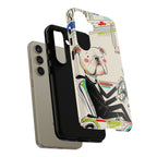 Bulldog Driver Samsung Galaxy Phone Case | Cute Retro Dog Illustration