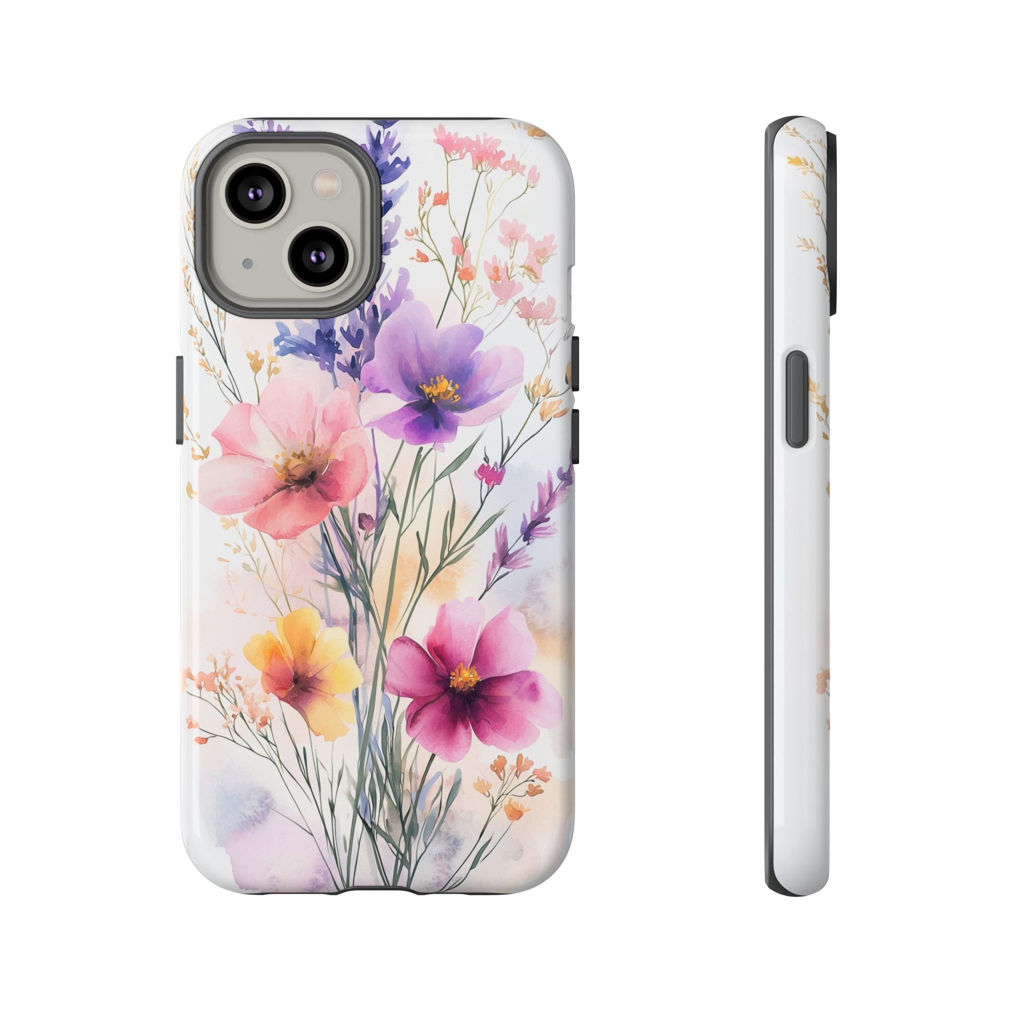 Floral Watercolour iPhone Case | Pastel Bouquet