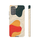 Abstract Retro Waves Samsung Galaxy Case | Colourful Modern Art