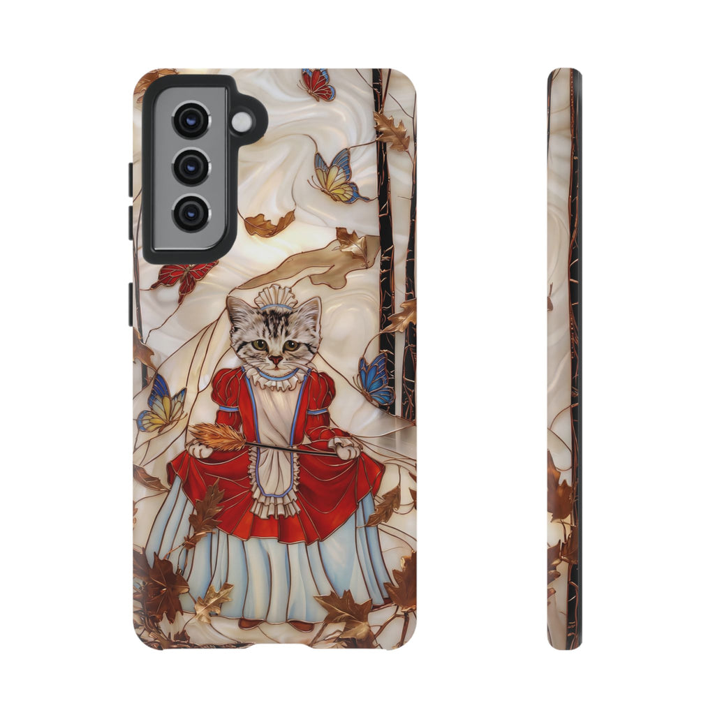 Custodia per Samsung Galaxy con motivo principessa gatto vintage