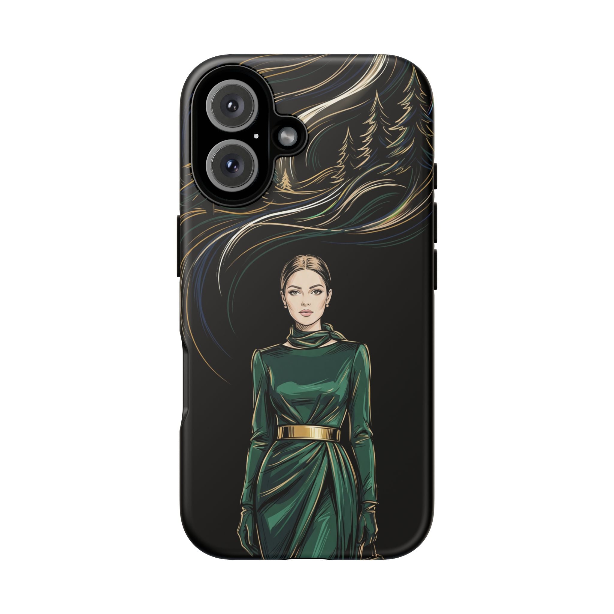 Elegant Forest Woman iPhone Case