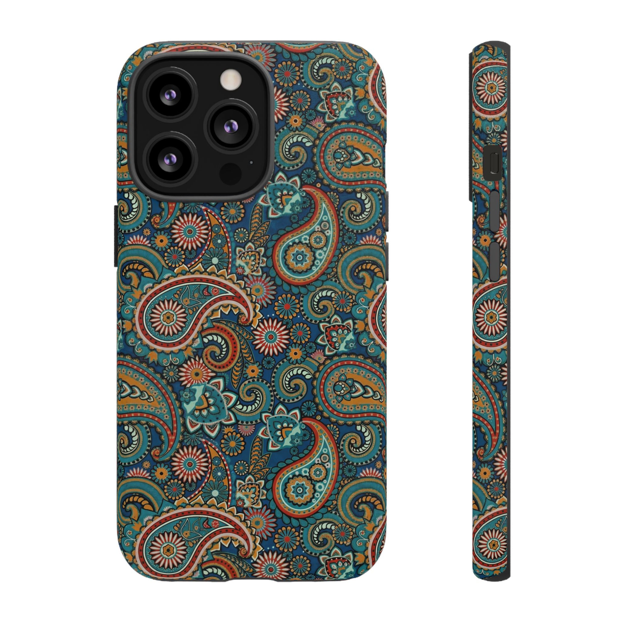 Batik Vibrant Paisley Protective Tough iPhone Case