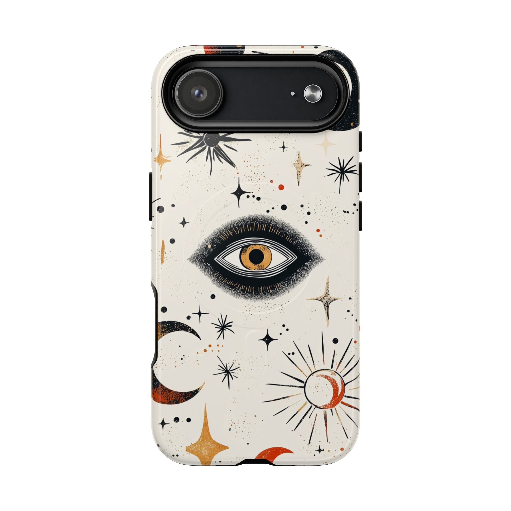 Custodia Mystic Eye MagSafe per iPhone | Luna e stelle celesti