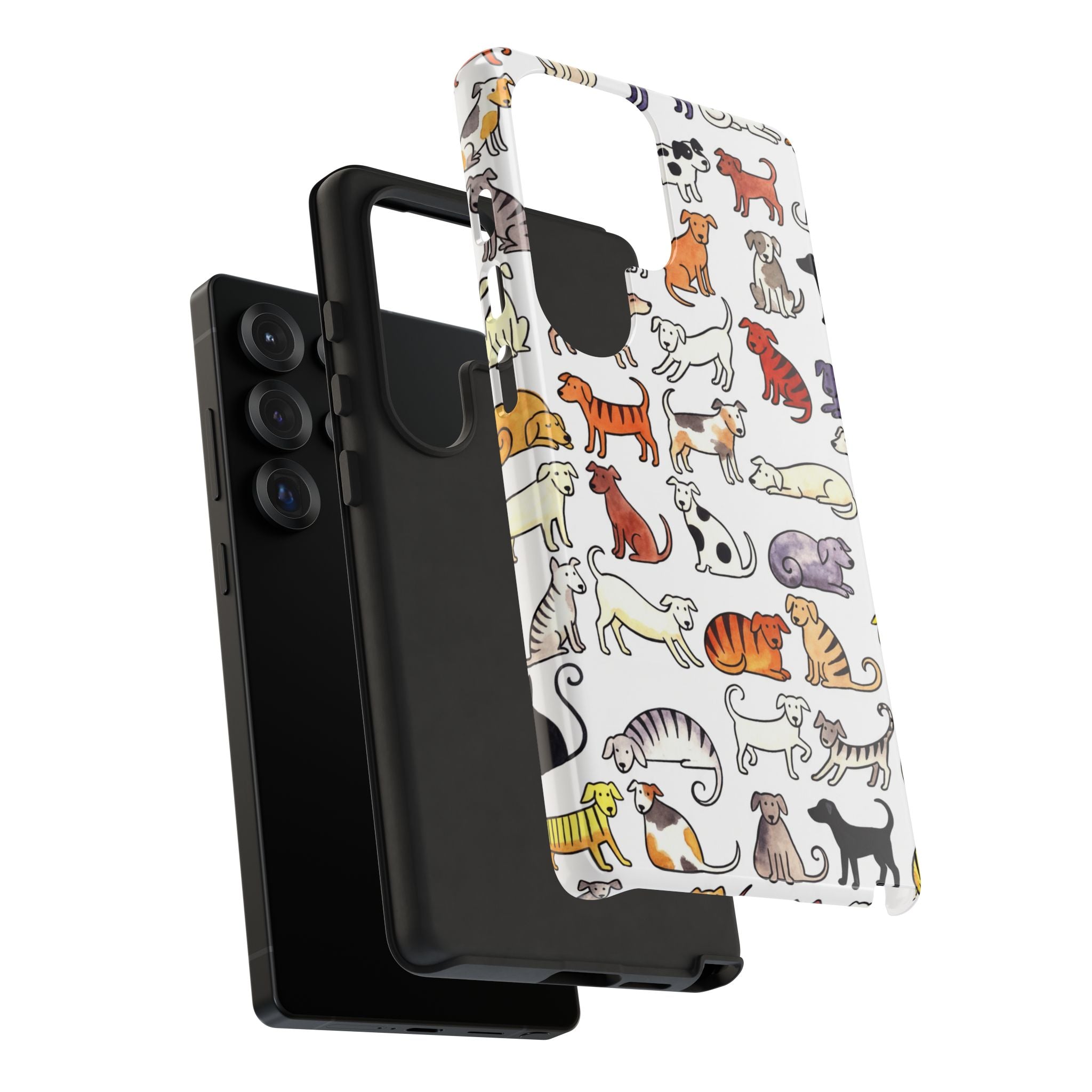 Dog Pattern Samsung Galaxy Case | Cute Colourful Dogs