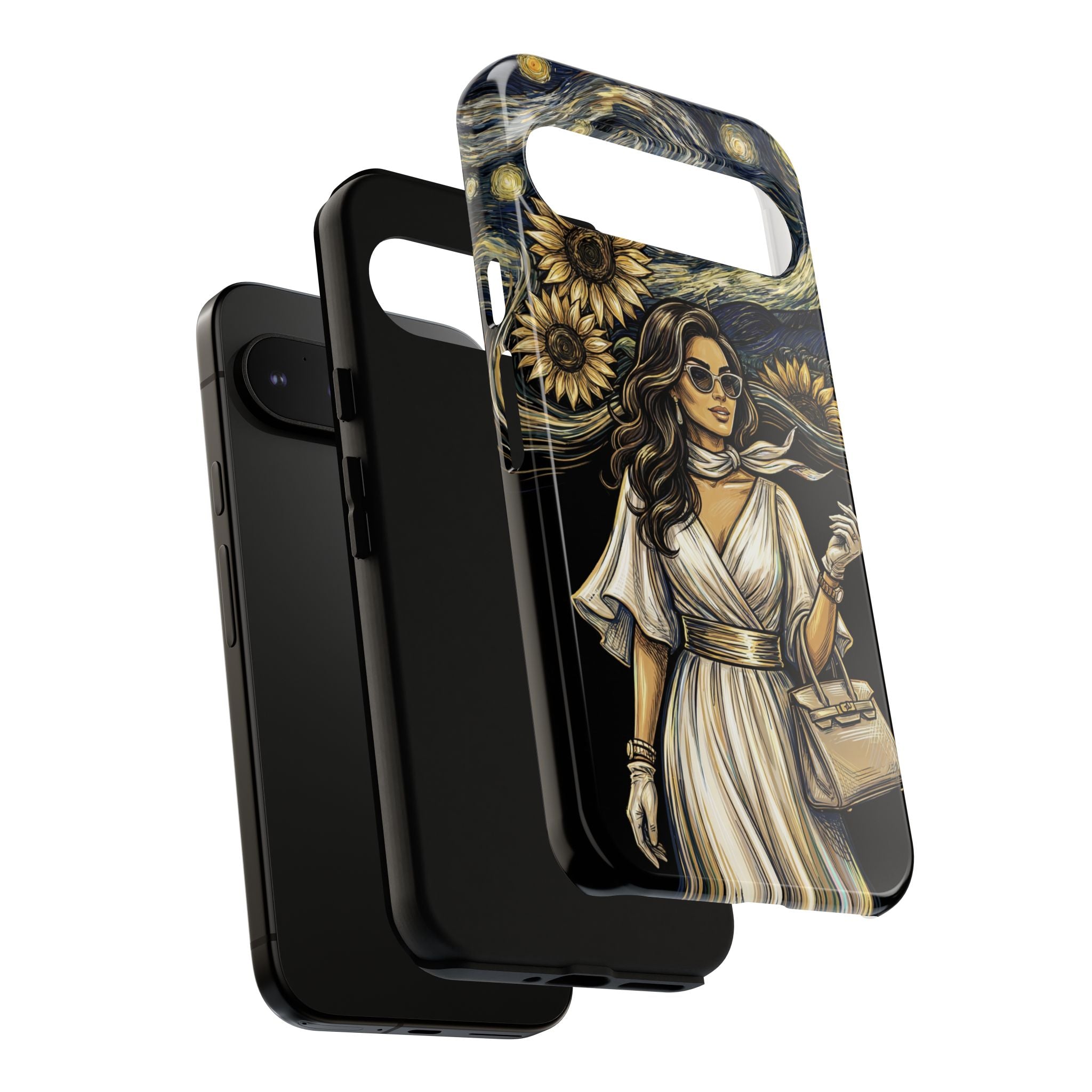 Van Gogh Night Sunflowers Google Pixel Phone Case | Chic Woman Art