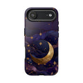 Moon & Stars iPhone Case | Celestial Crescent Moon iPhone Case