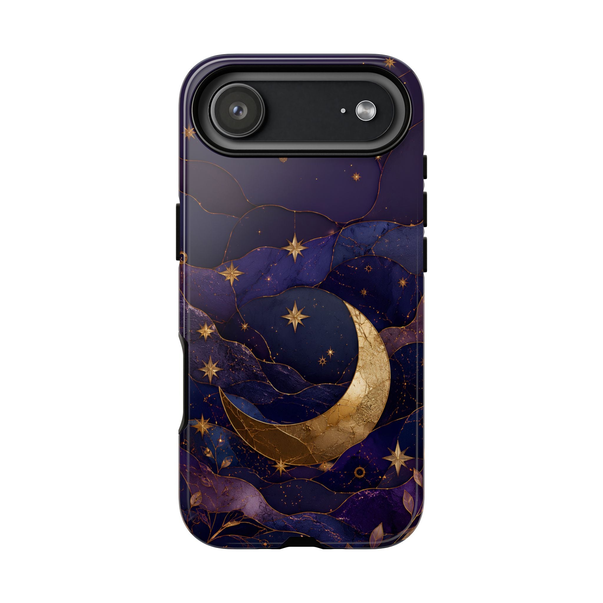 Moon & Stars iPhone Case | Celestial Crescent Moon iPhone Case