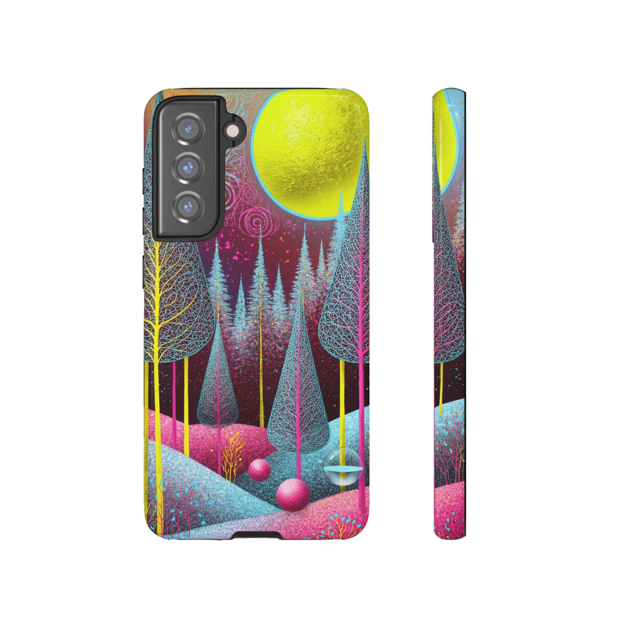 Neon Dreamscape Forest Samsung Galaxy Case