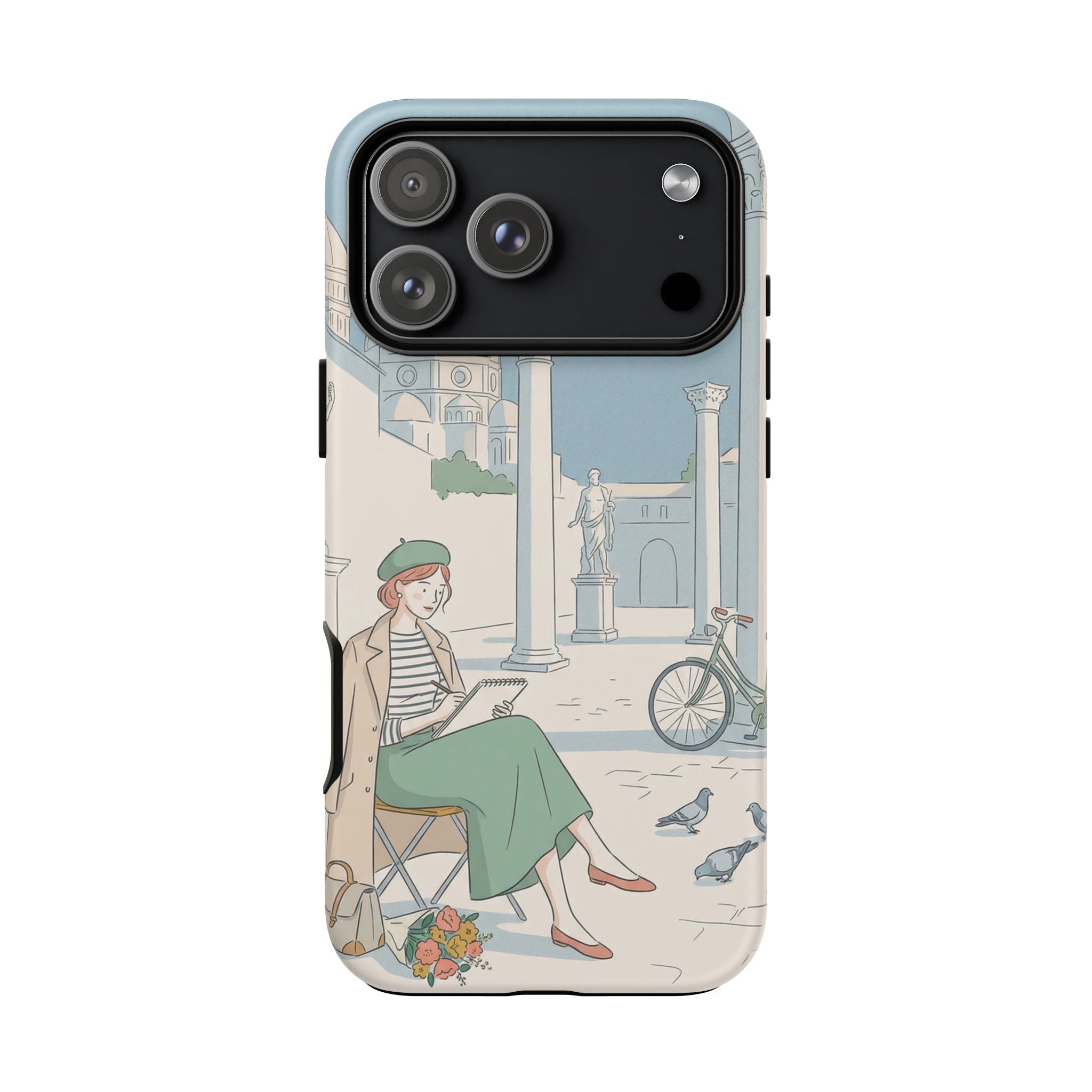 Florence Art Aesthetic iPhone Case | Renaissance Italy Travel Illustration