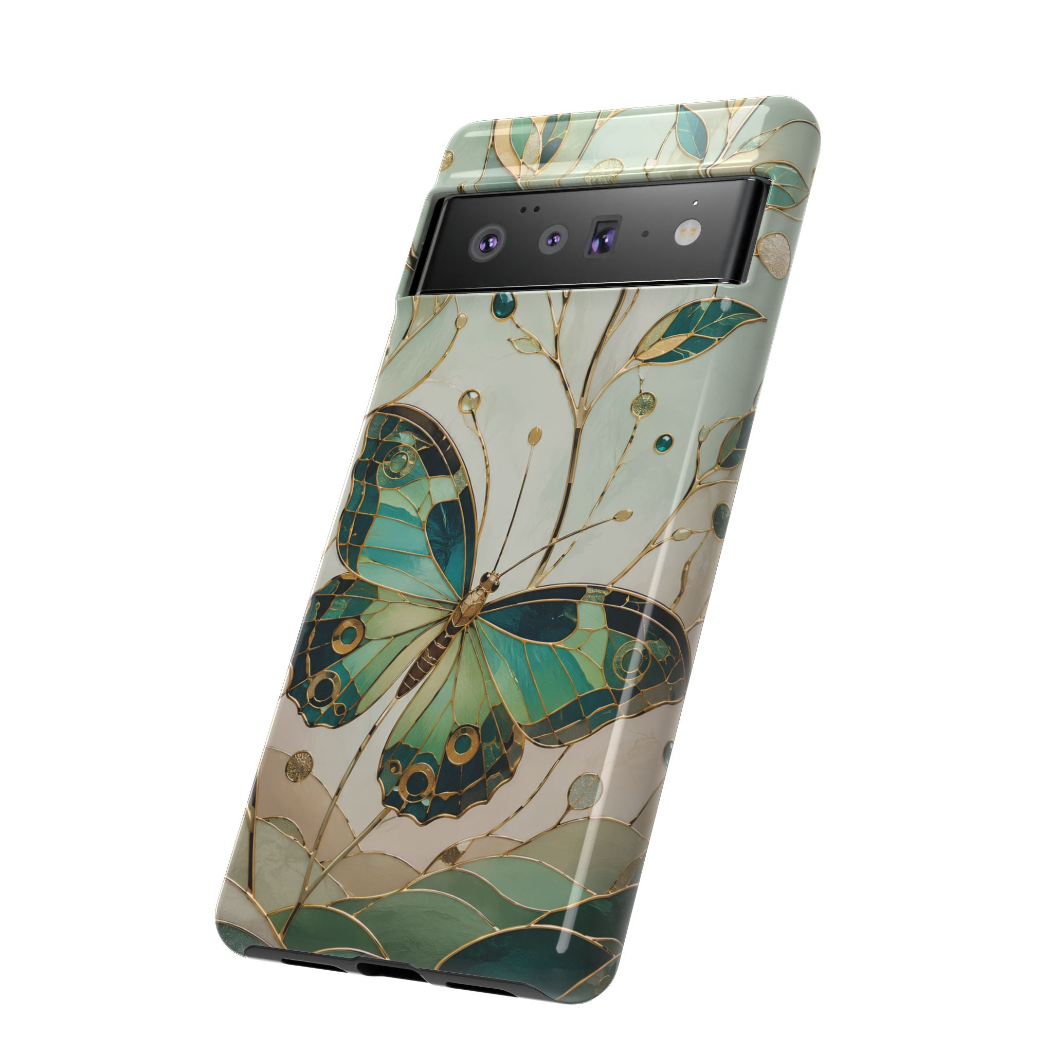 Butterfly Google Pixel Phone Case | Stained Glass Phone Case