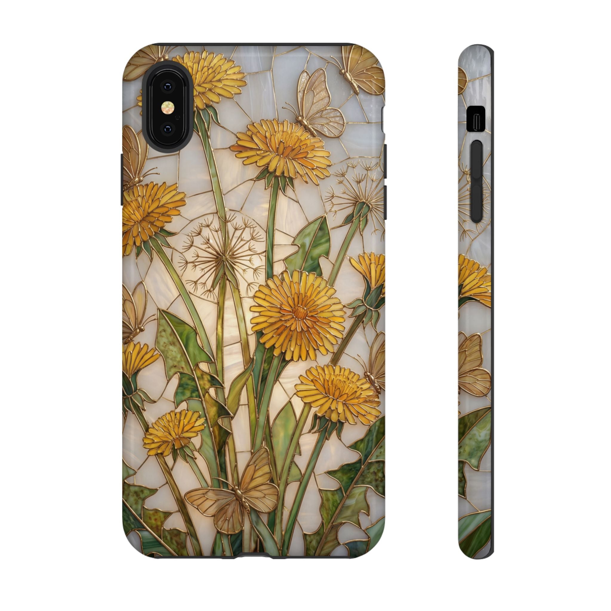 Dandelion Bouquet Tough iPhone Case — Floral Botanical Protective Cover