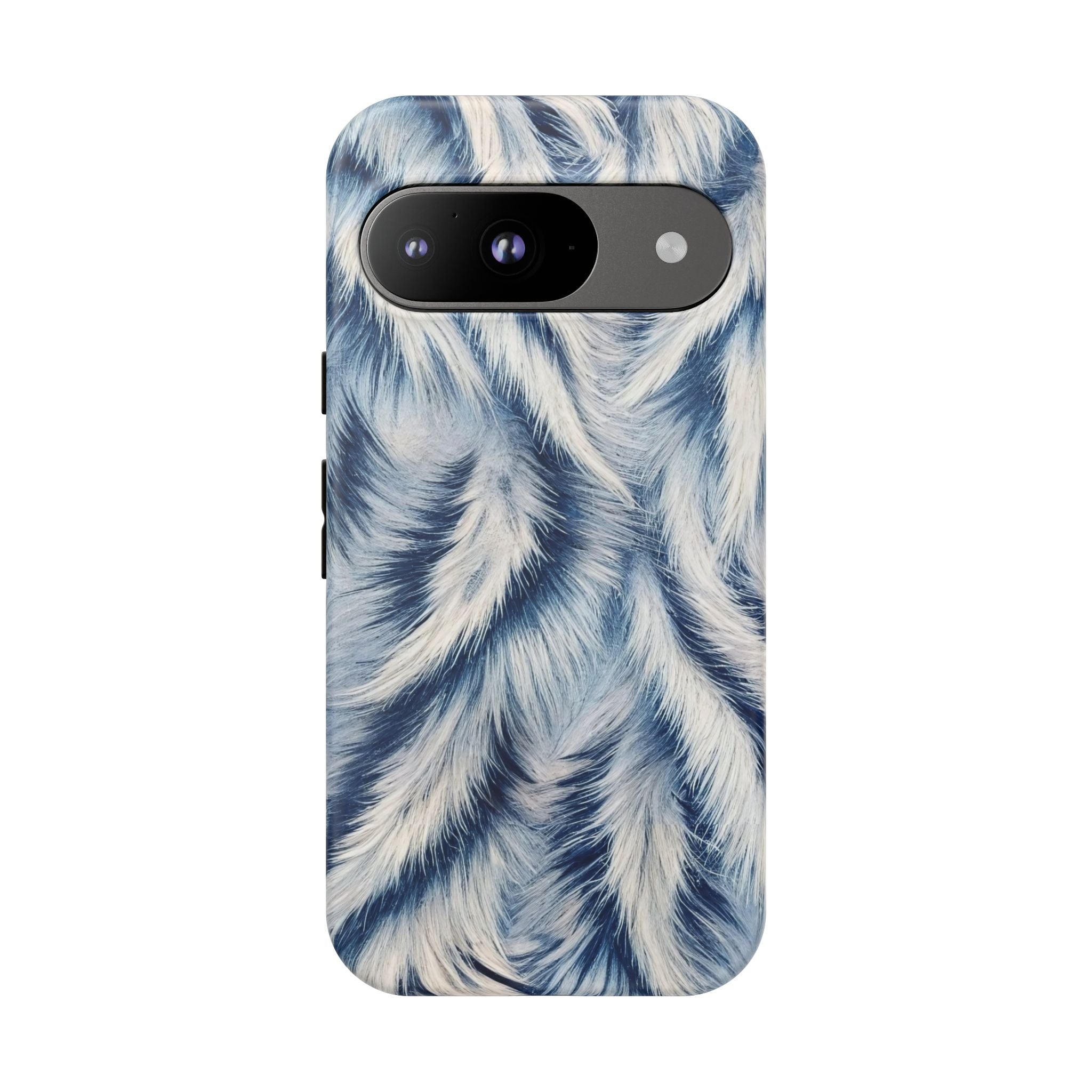 Blue Faux Fur Texture Protective Tough Google Pixel Case