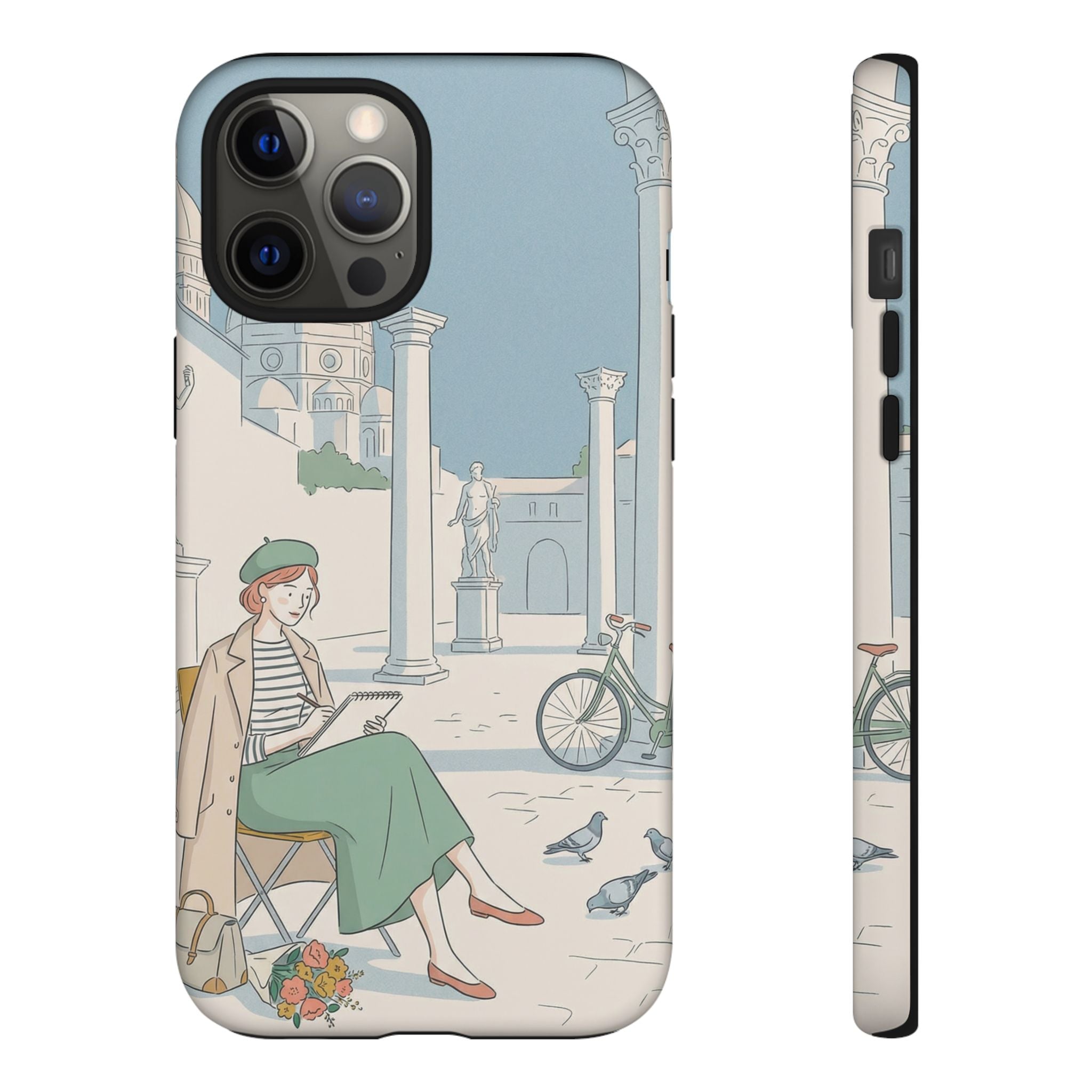 Florence Art Aesthetic iPhone Case | Renaissance Italy Travel Illustration