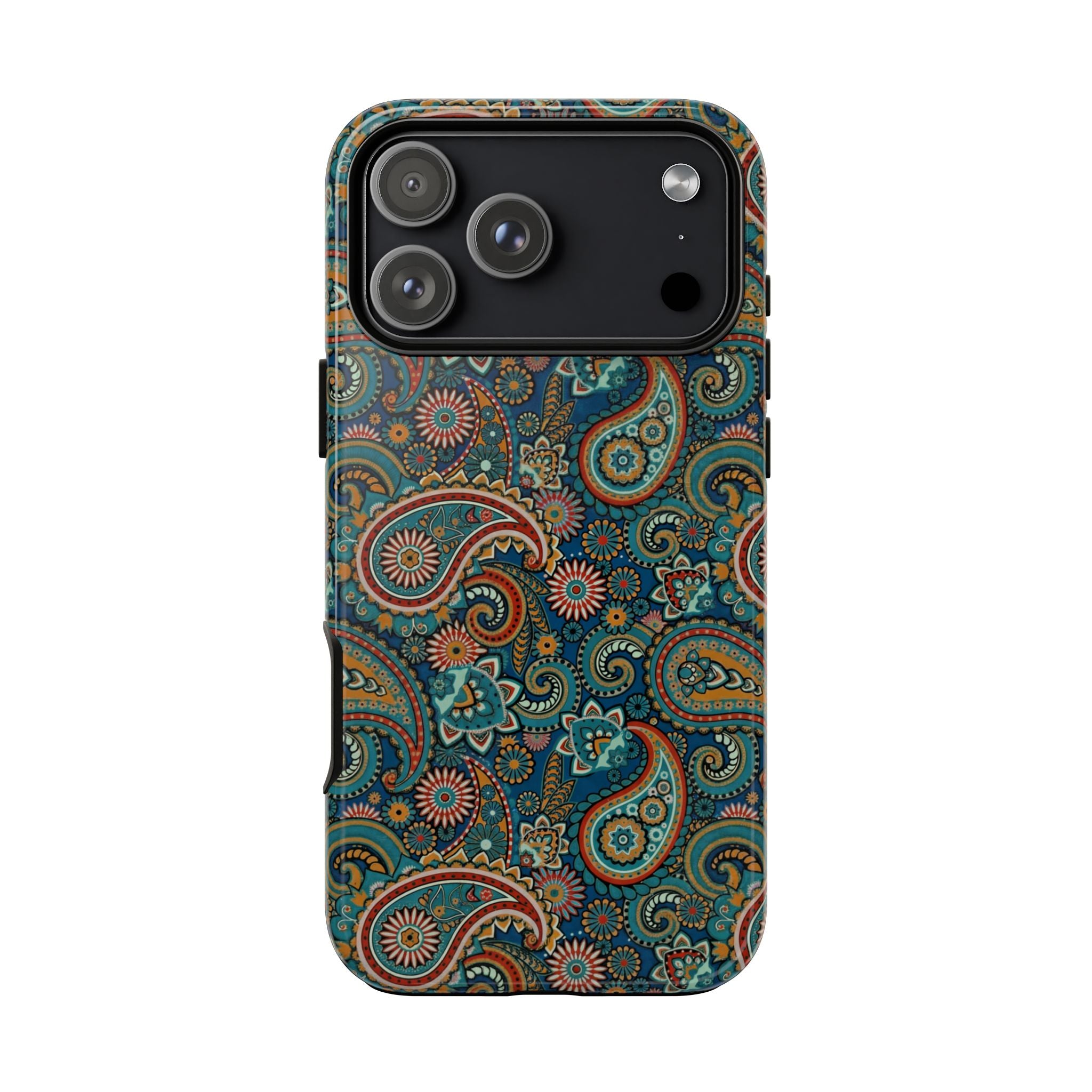 Batik Vibrant Paisley Protective Tough iPhone Case