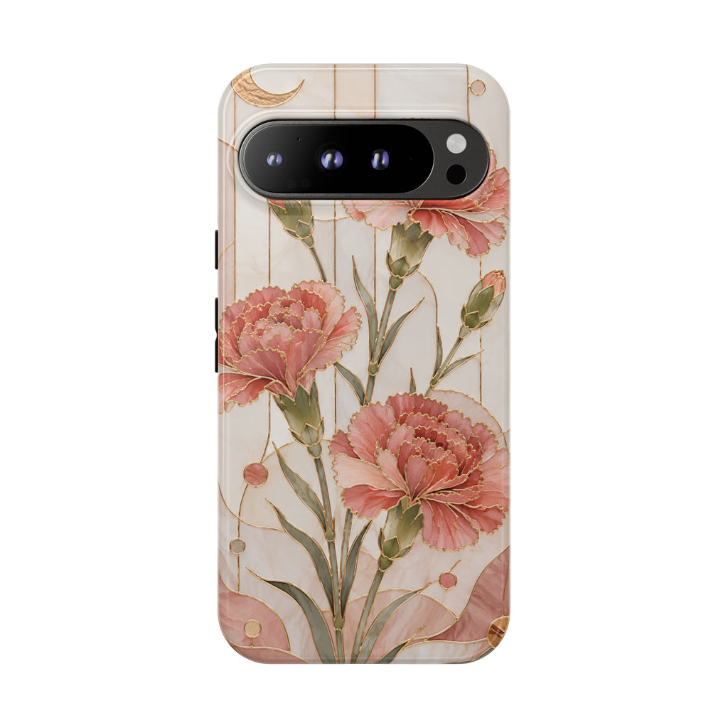 Carnation Google Pixel Phone Case | Pink Floral Phone Case