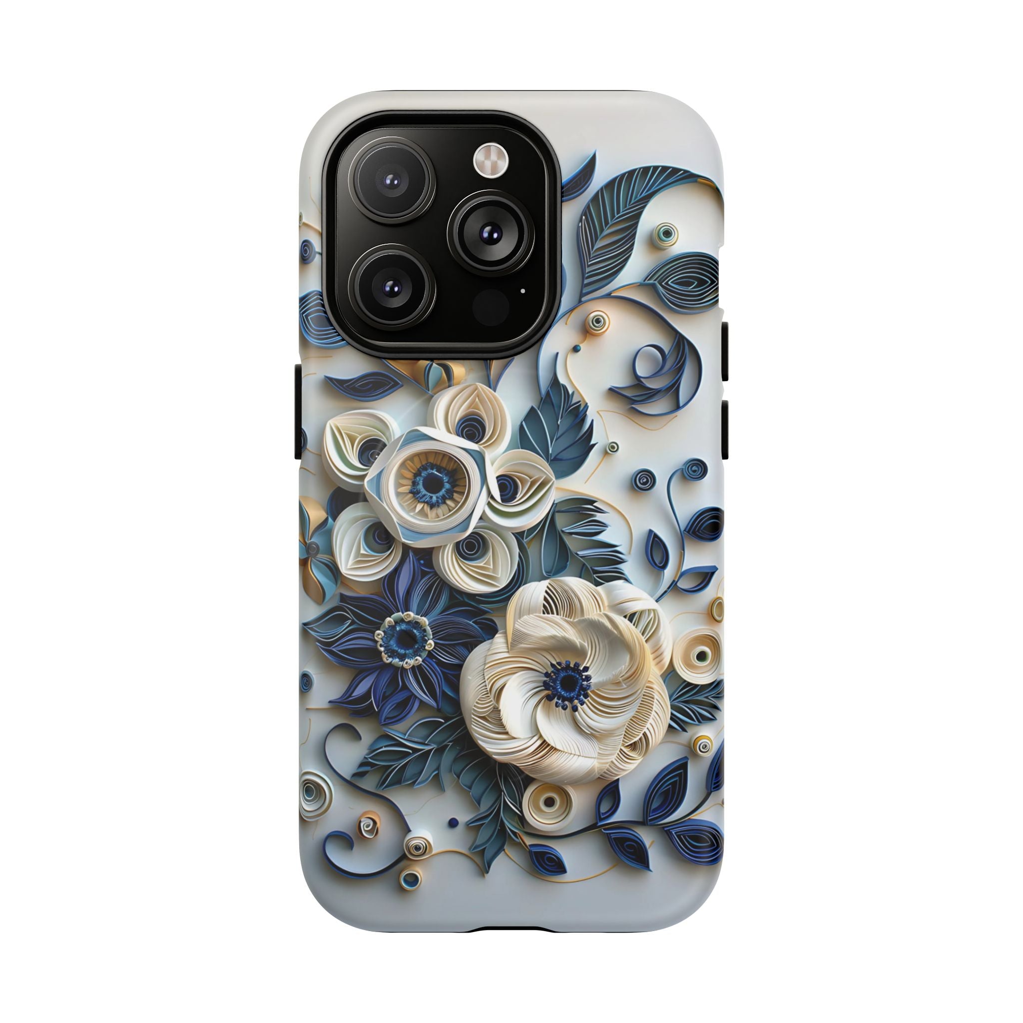 Floral Quilled Art Tough MagSafe Phone Case