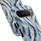 Blue Faux Fur Texture Protective Tough Google Pixel Case