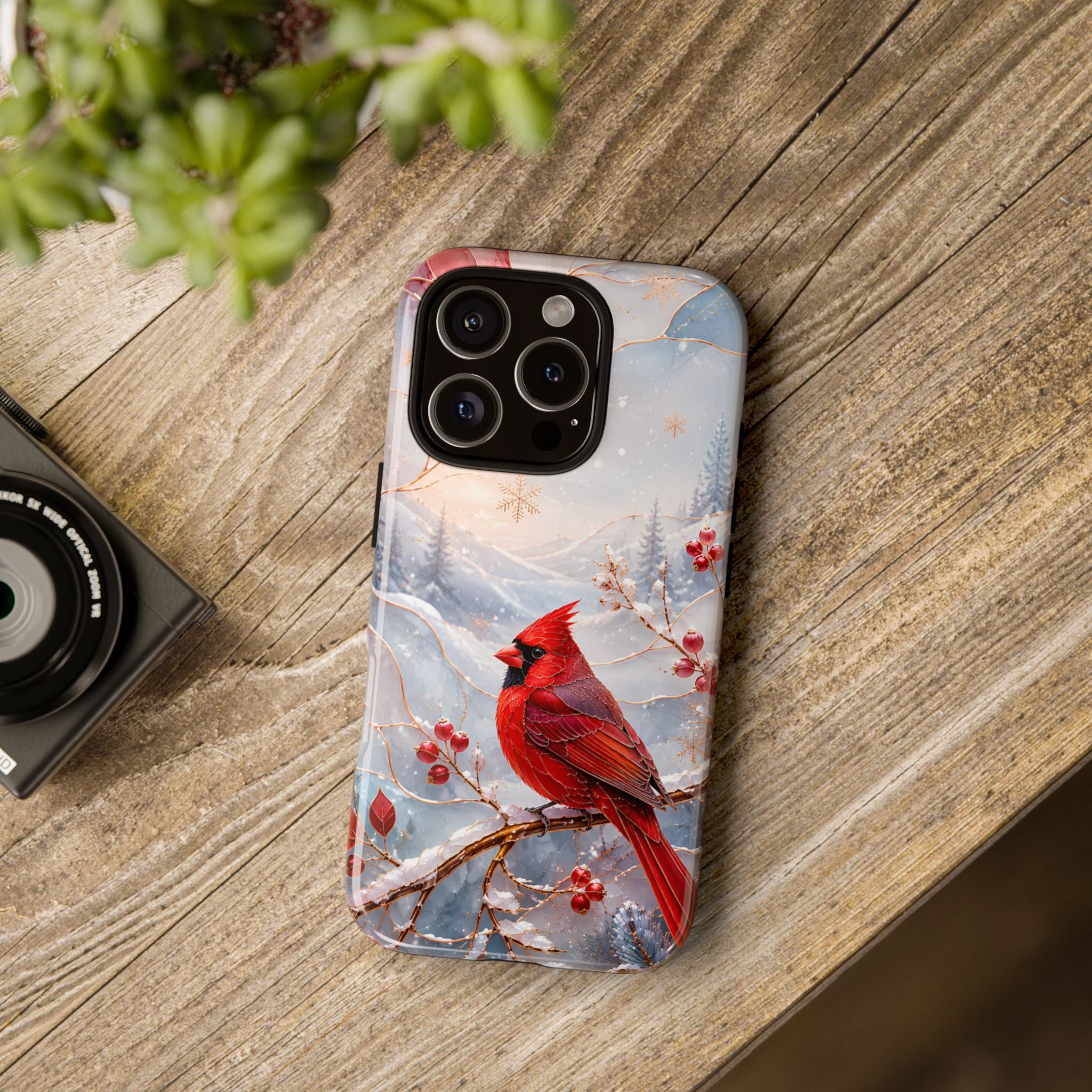 Cardinal iPhone Case | Winter Bird iPhone Case