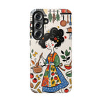 Whimsical Chef Kitchen Illustration Samsung Galaxy Phone Case