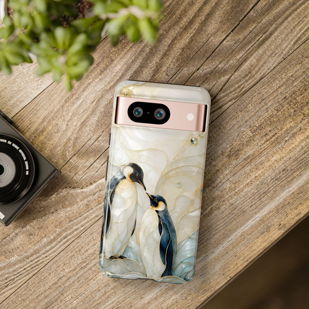 Penguin Google Pixel Phone Case | Cute Penguin Couple Phone Case
