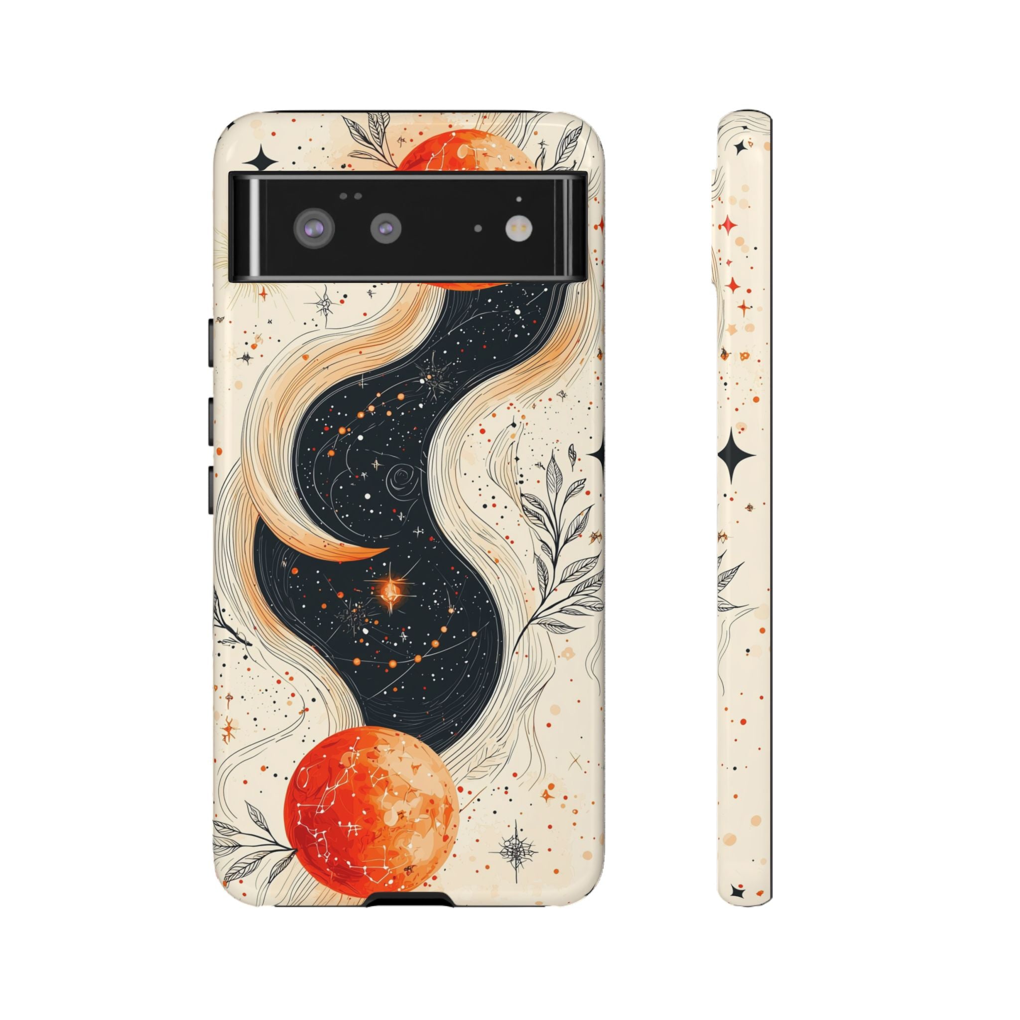 Astrology Galaxy Google Pixel Case | Red Moon Celestial