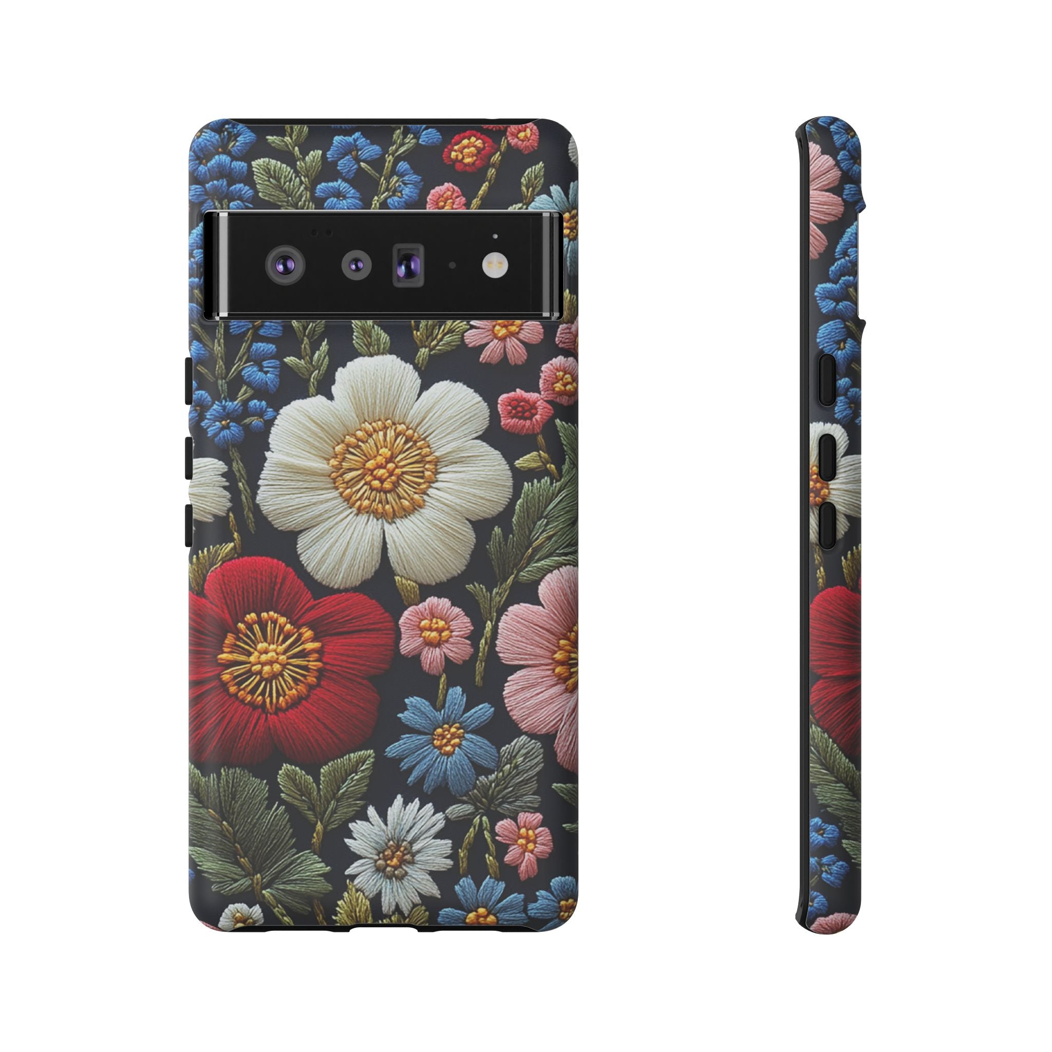 Floral Embroidered Garden Google Pixel Case