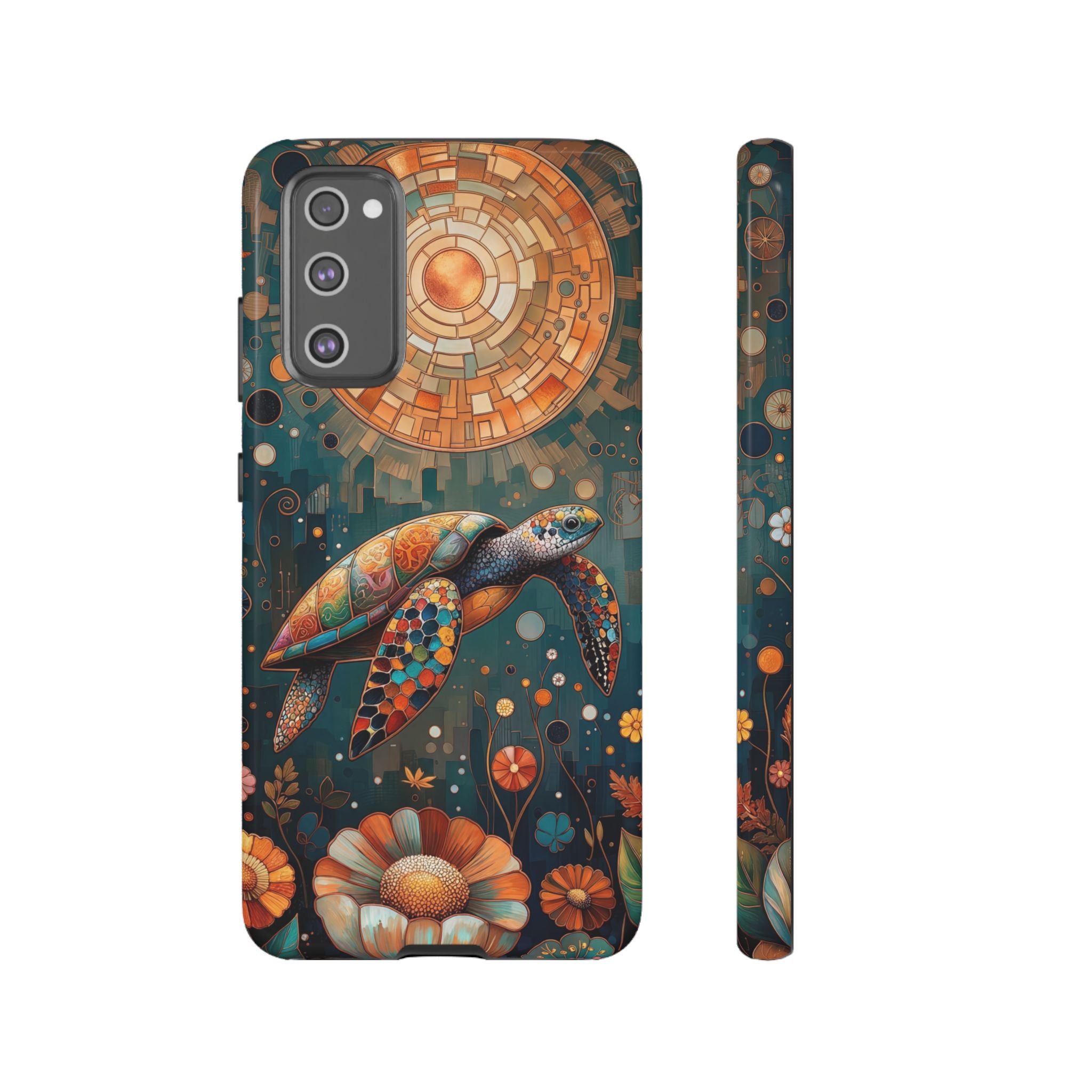 Colourful Mosaic Sea Turtle Samsung Galaxy Case