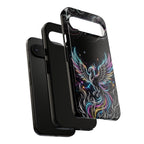 Colorful Neon Phoenix Tough Google Pixel Phone Case