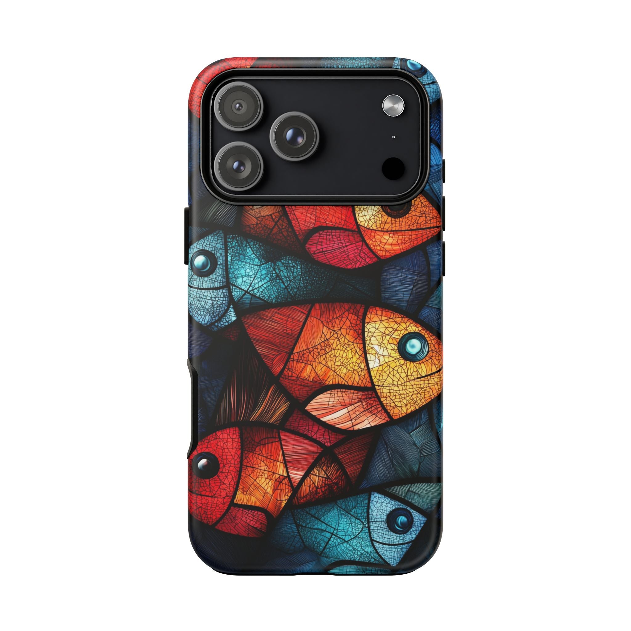 Fish Mosaic Tough iPhone Case — Colourful Artistic Fish Pattern