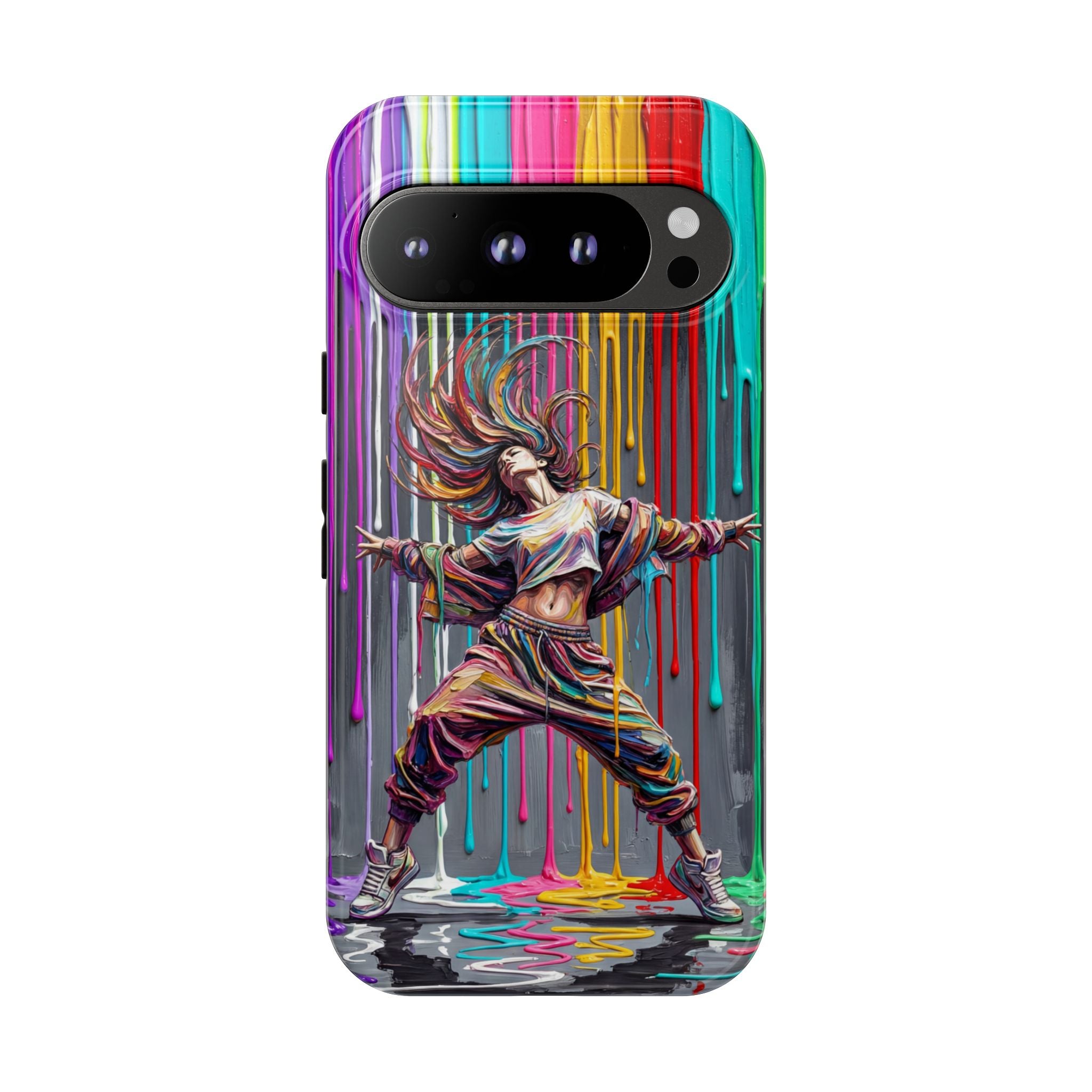 Google Pixel Phone Case | Colorful Street Dance Drip Design