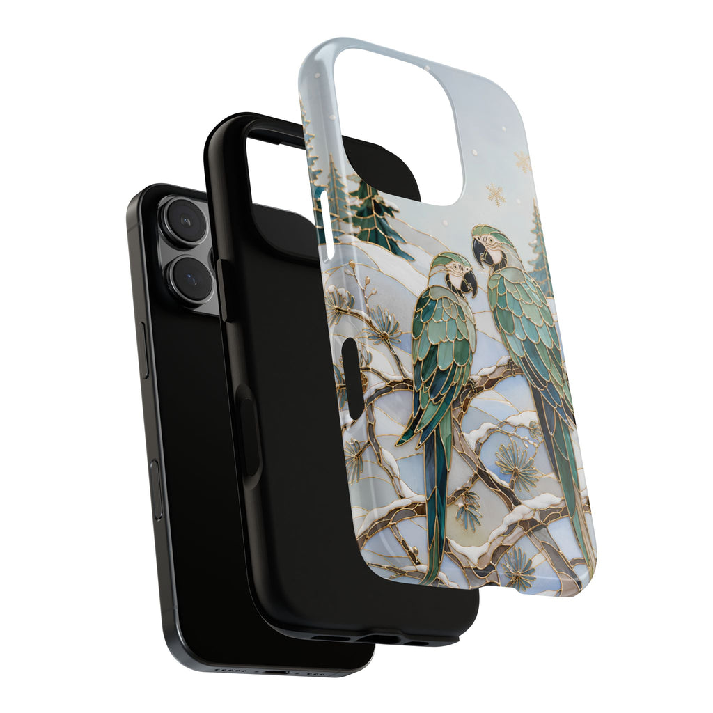 Parrot iPhone Case | Winter Bird iPhone Case
