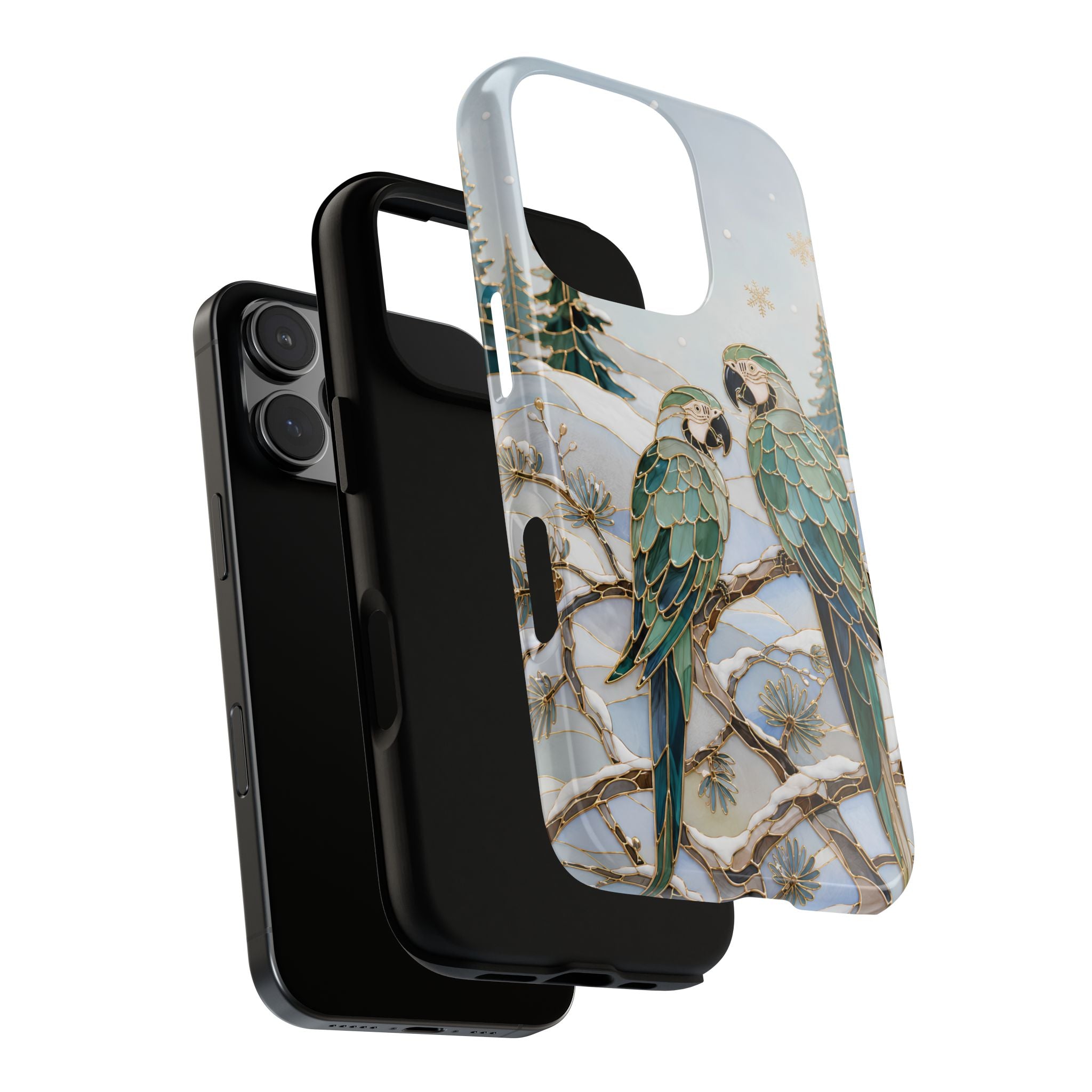 Parrot iPhone Case | Winter Bird iPhone Case