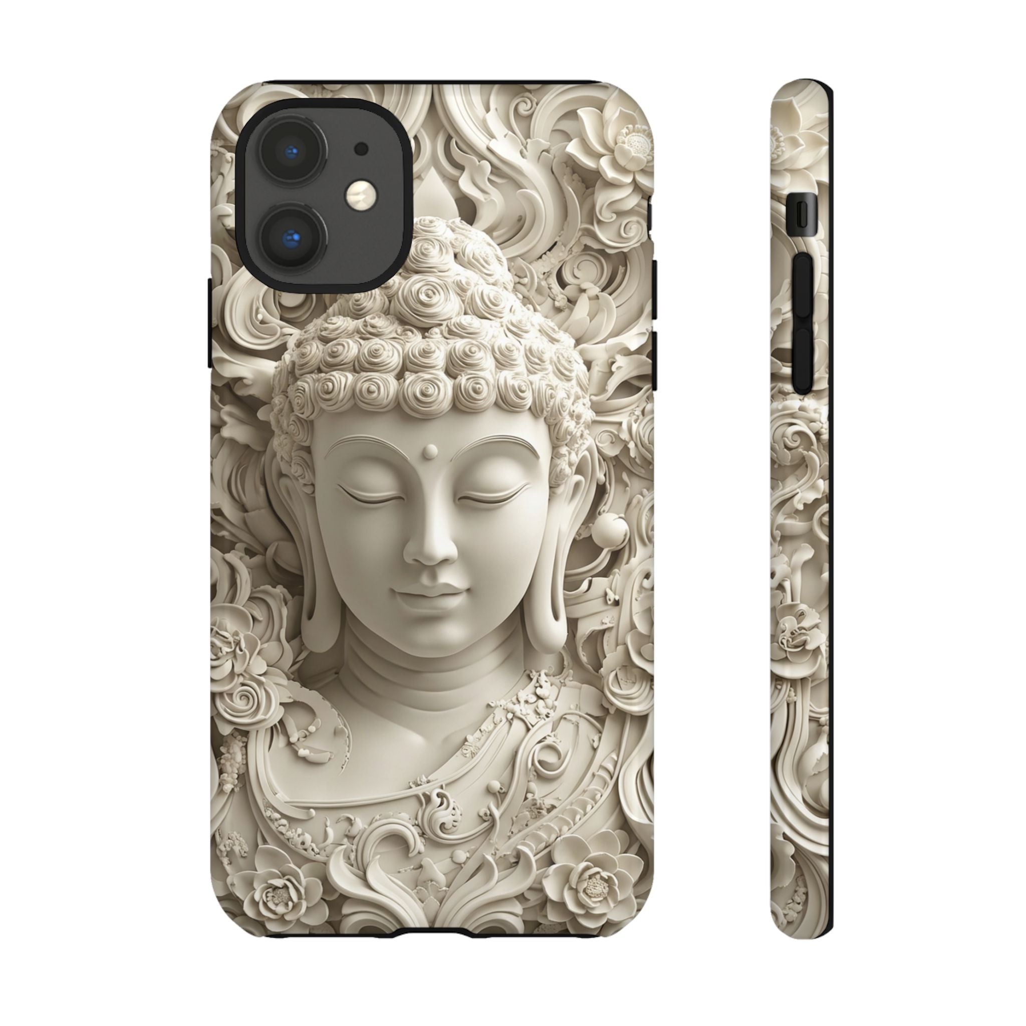 Buddha Relief iPhone Case — Serene Zen Protective Phone Cover