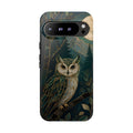 Owl Google Pixel Phone Case | Moonlit Forest Phone Case