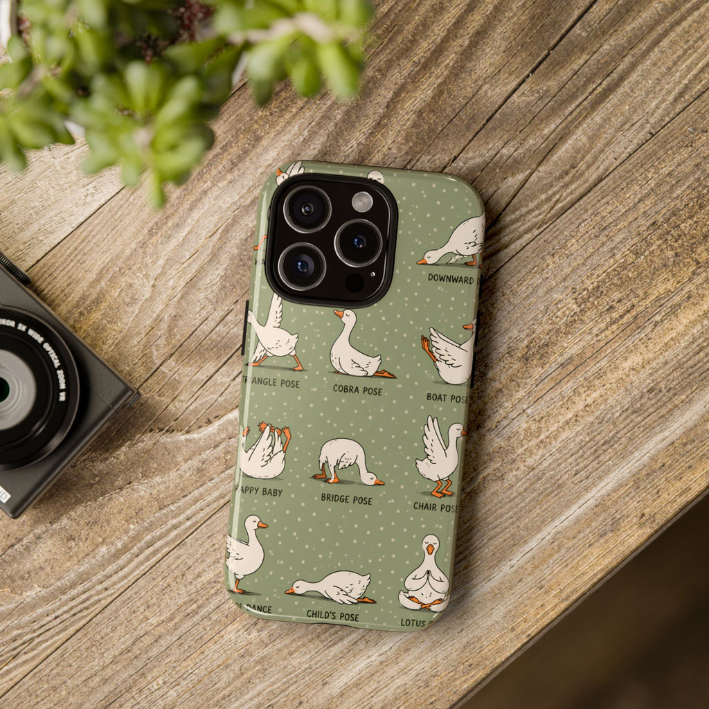 Yoga Goose iPhone Case | Funny Goose Yoga Cover