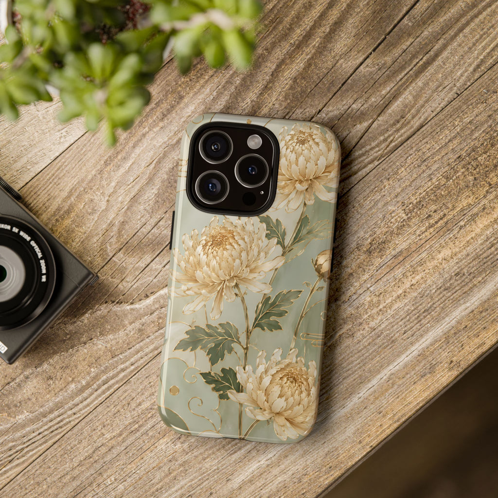 Chrysanthemum iPhone Case | Vintage Floral iPhone Case
