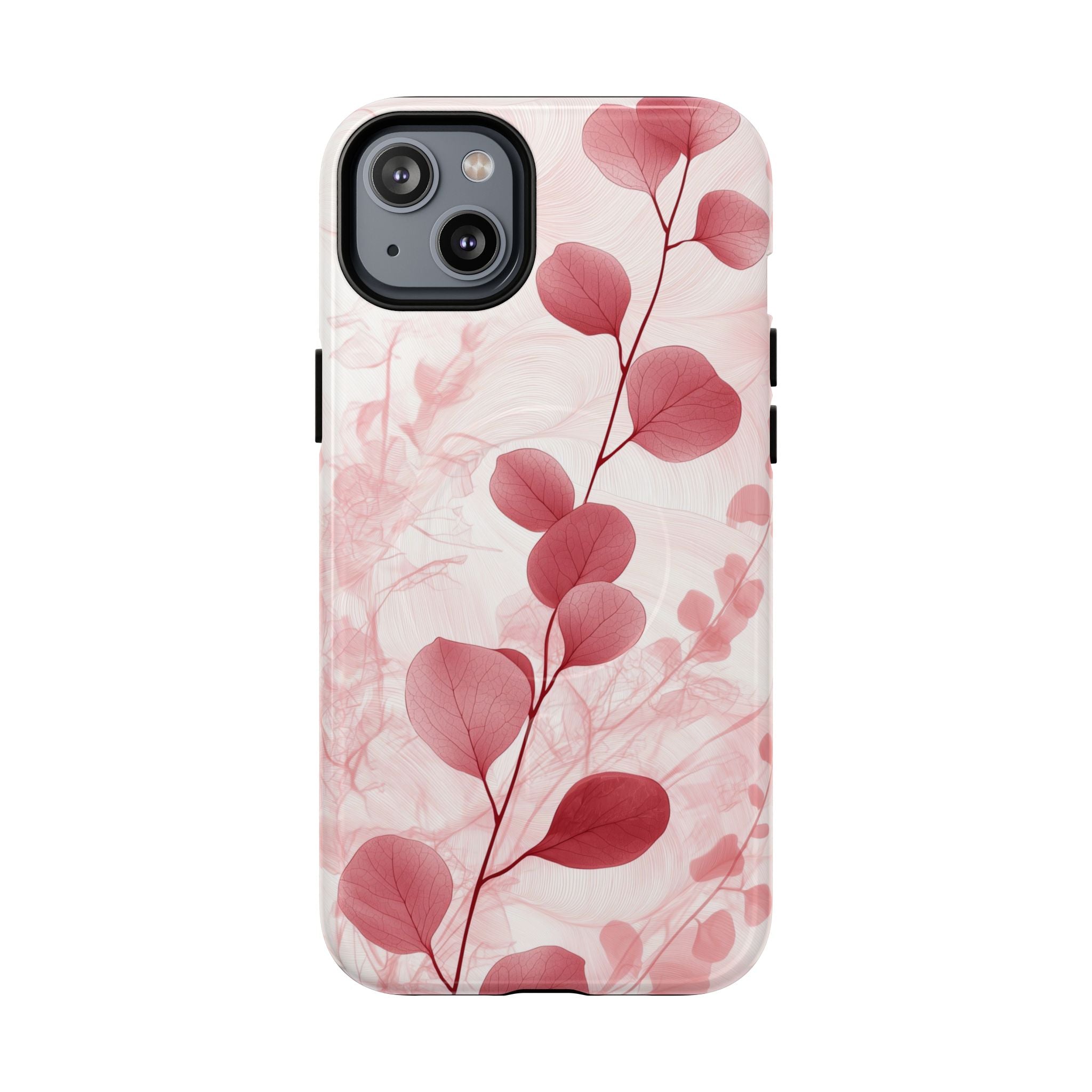 Pink Botanical Floral Eucalyptus MagSafe iPhone Case