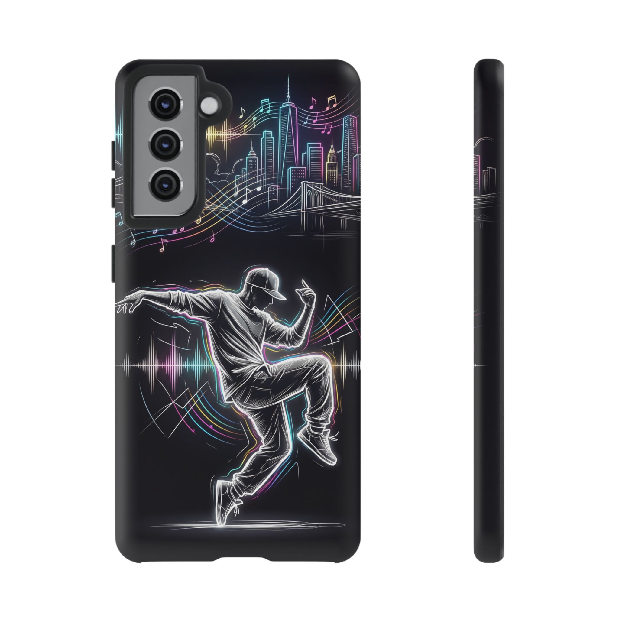 Dancer Neon Skyline Samsung Galaxy Phone Case