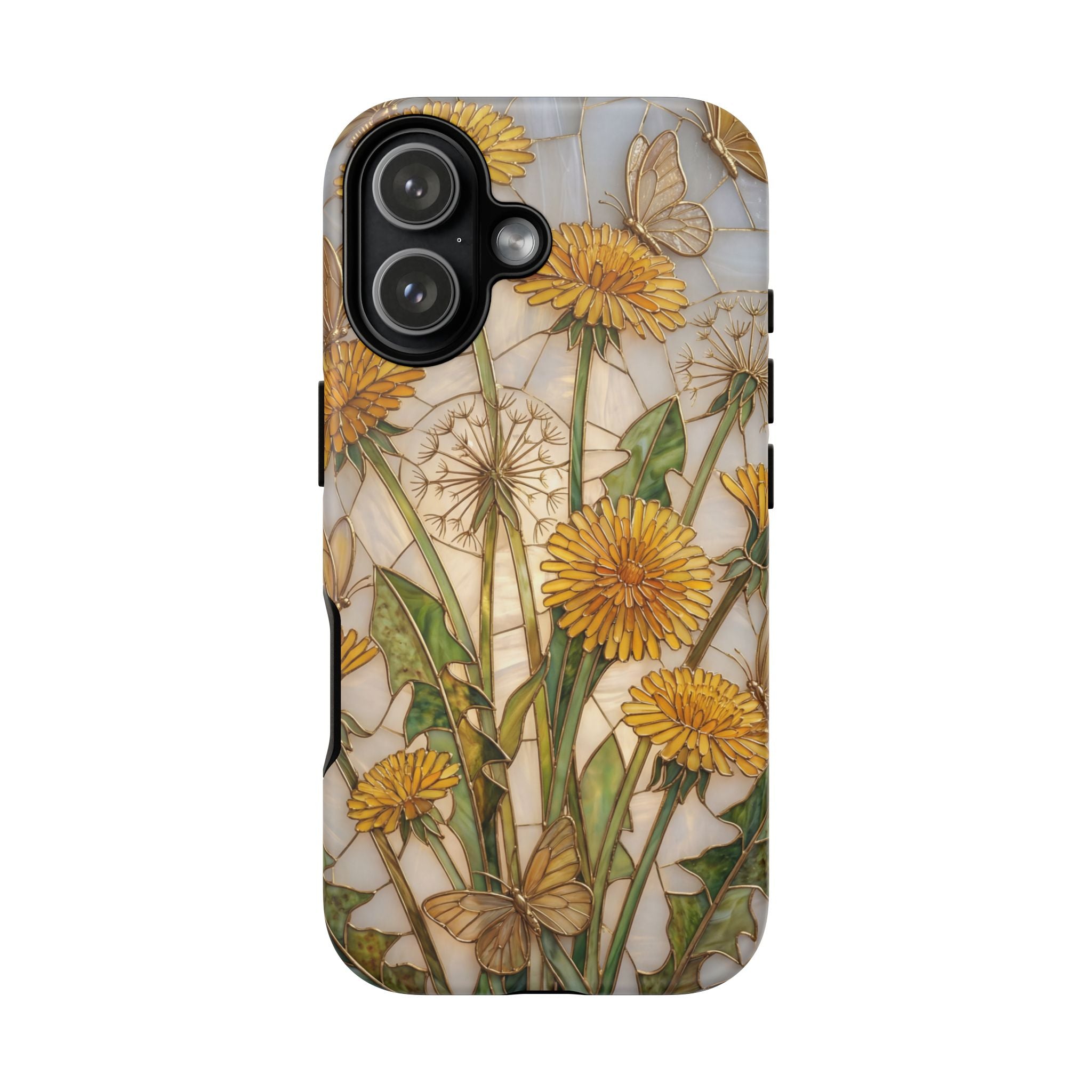 Dandelion Bouquet Tough iPhone Case — Floral Botanical Protective Cover