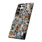 Cute Cats Sticker Tough Samsung Galaxy Phone Case