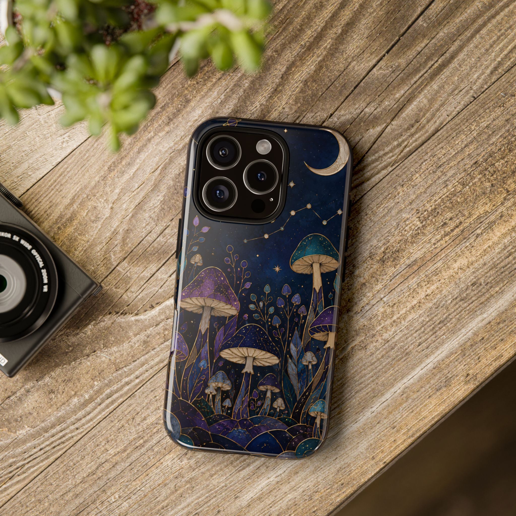 Mushroom iPhone Case | Midnight Forest iPhone Case