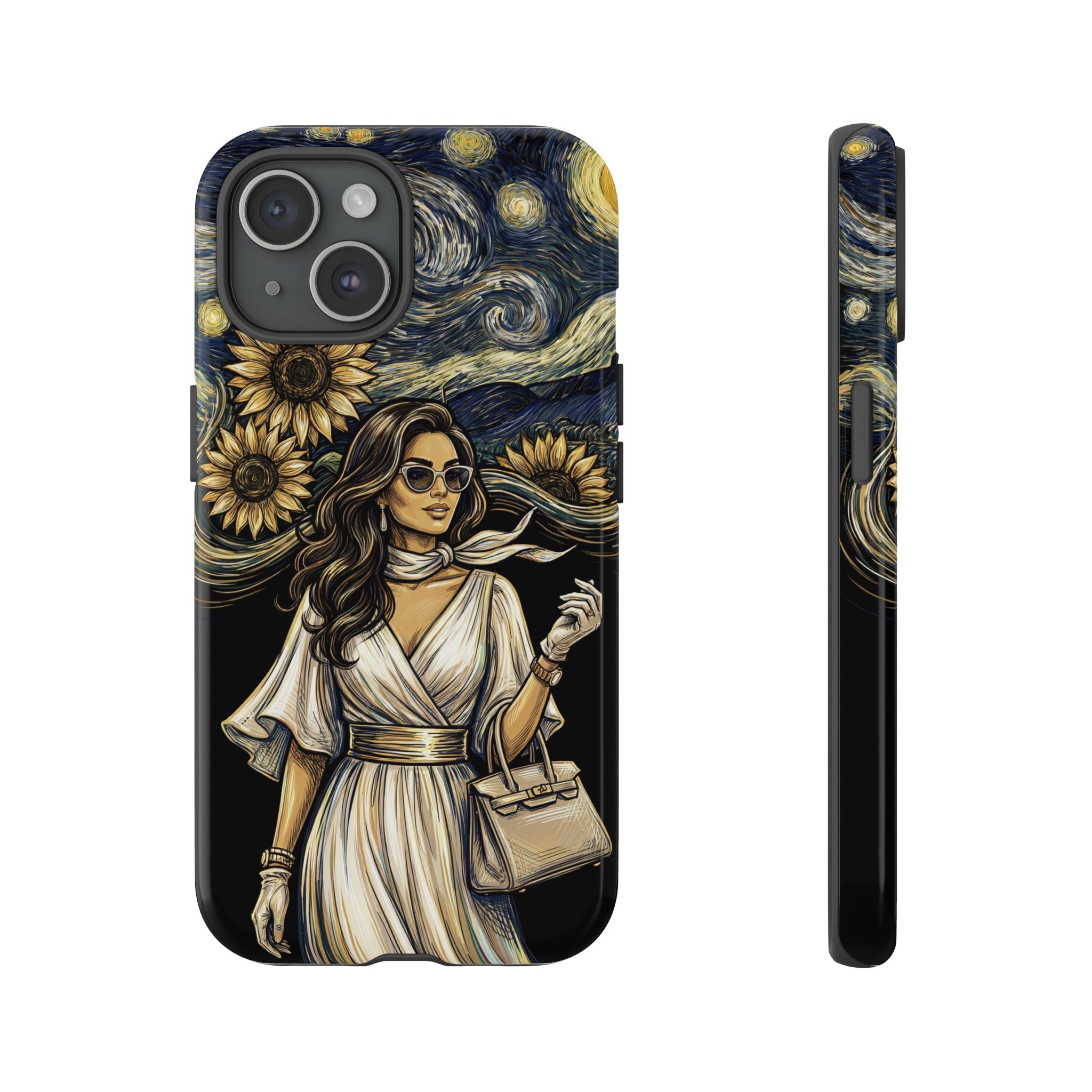Van Gogh Night Sunflowers iPhone Case | Chic Woman Art