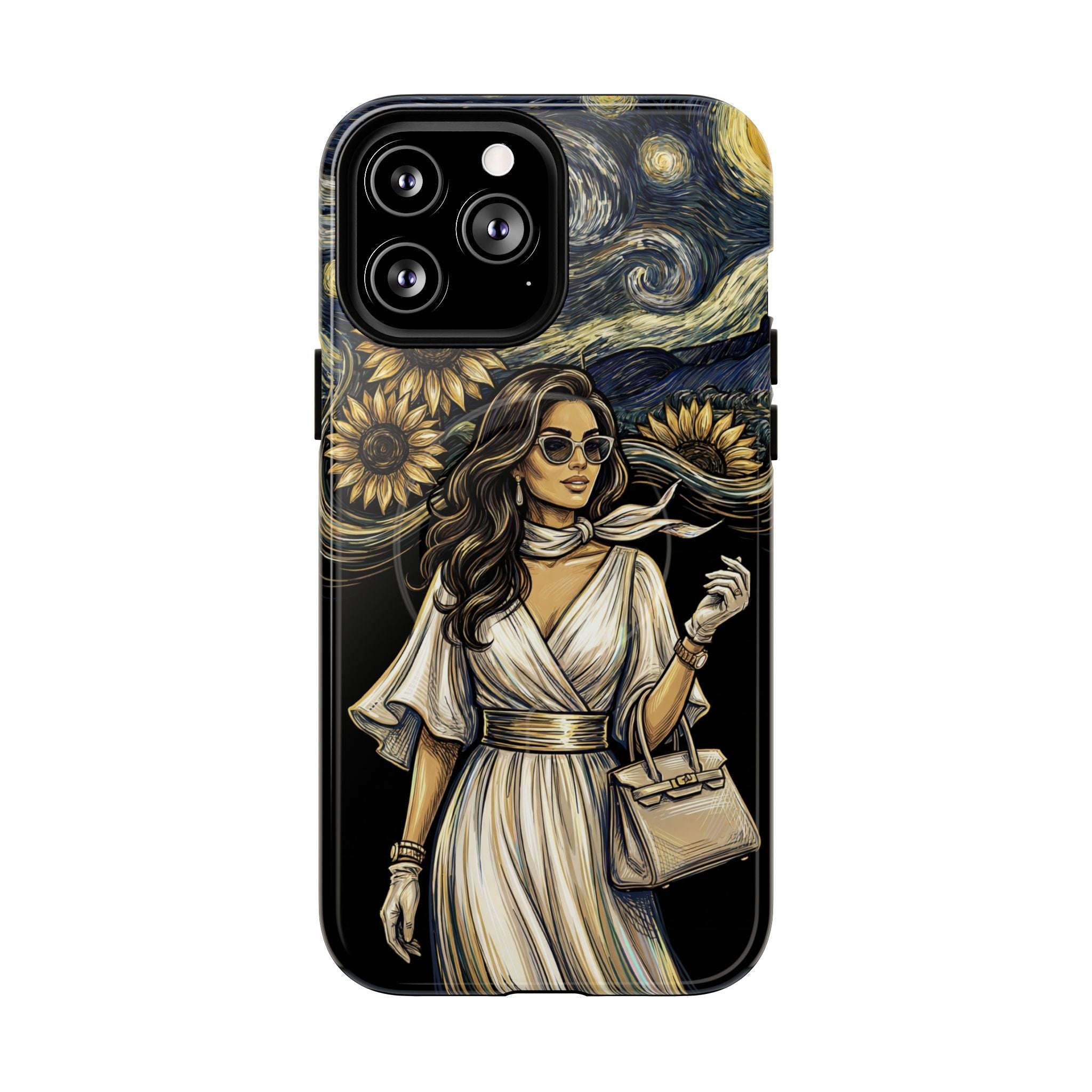 Van Gogh Night Sunflowers MagSafe iPhone Case | Chic Woman Art
