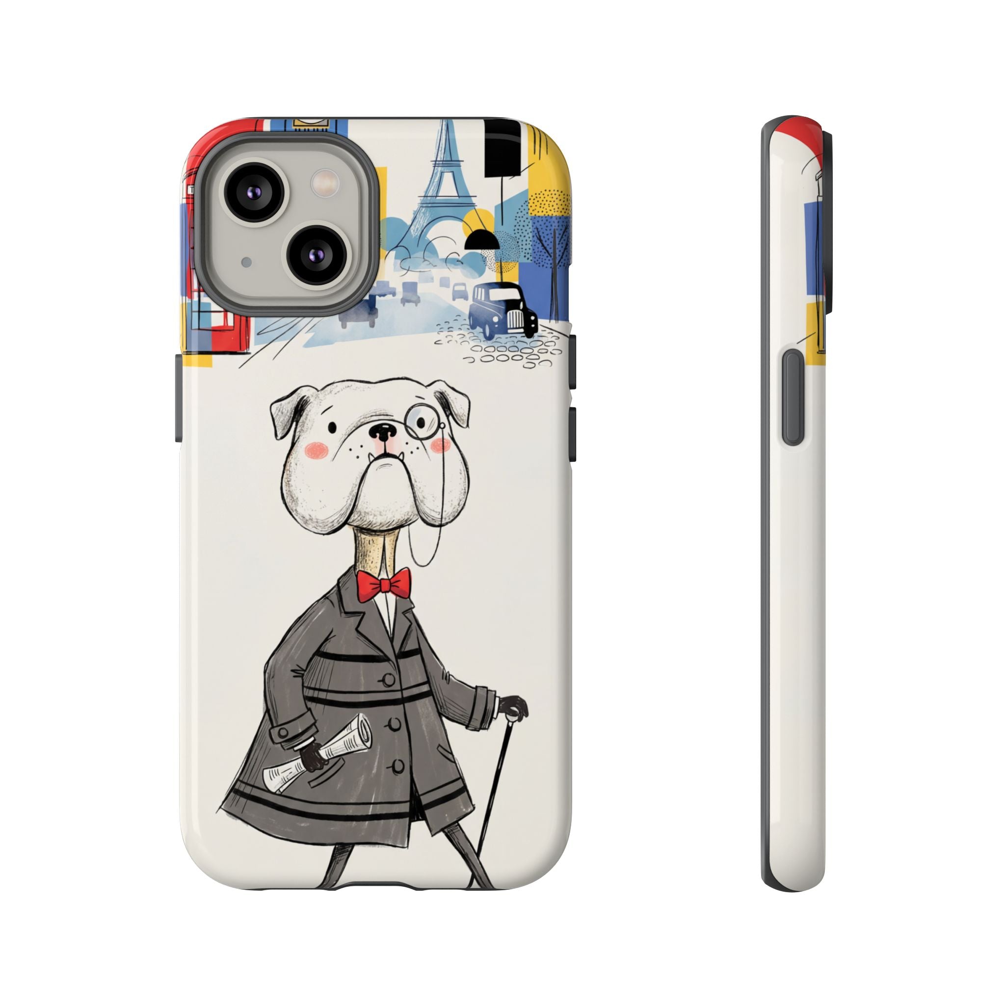 Vintage Dapper Gentleman Bulldog iPhone Case