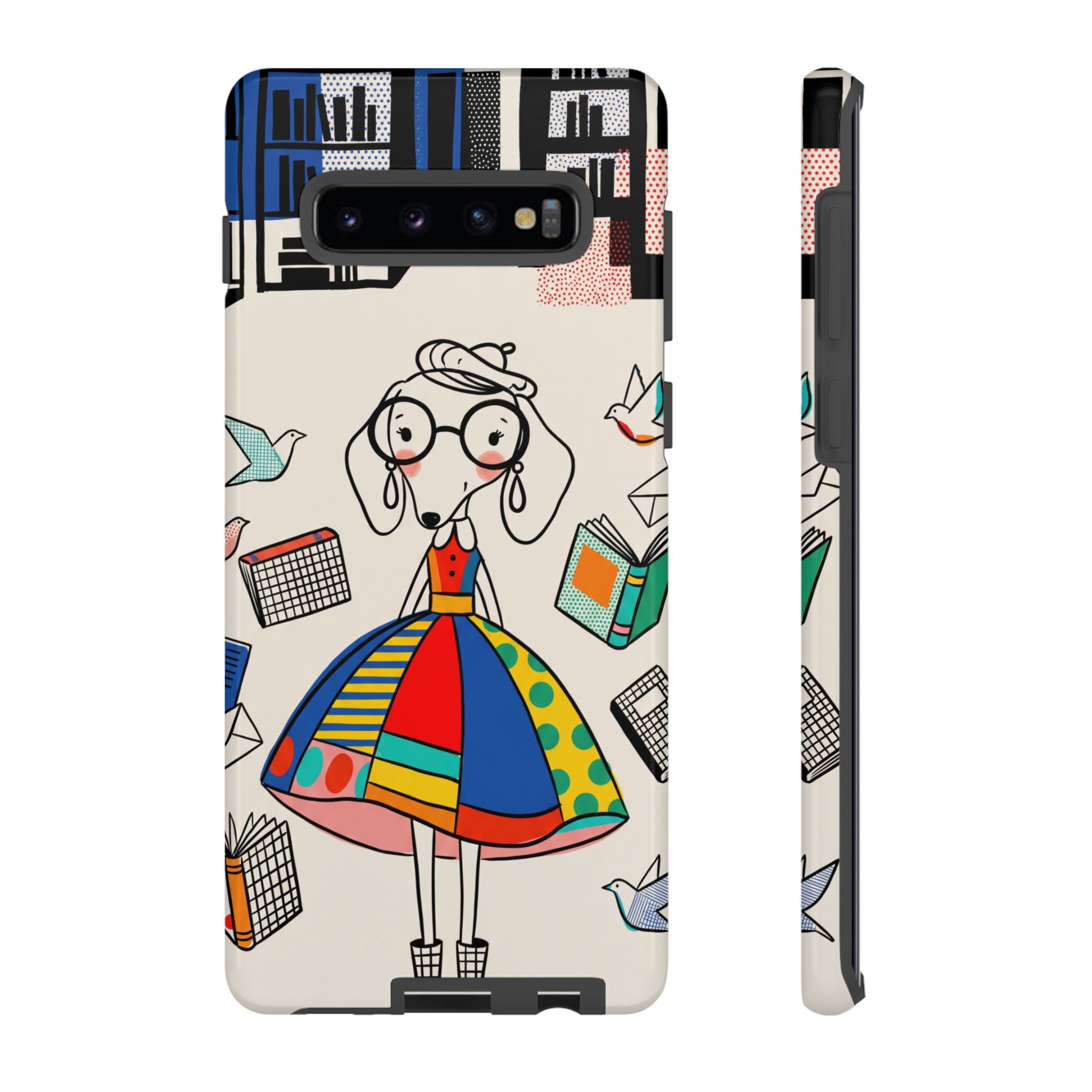 Cute Dachshund Dog Illustration Samsung Galaxy Phone Case